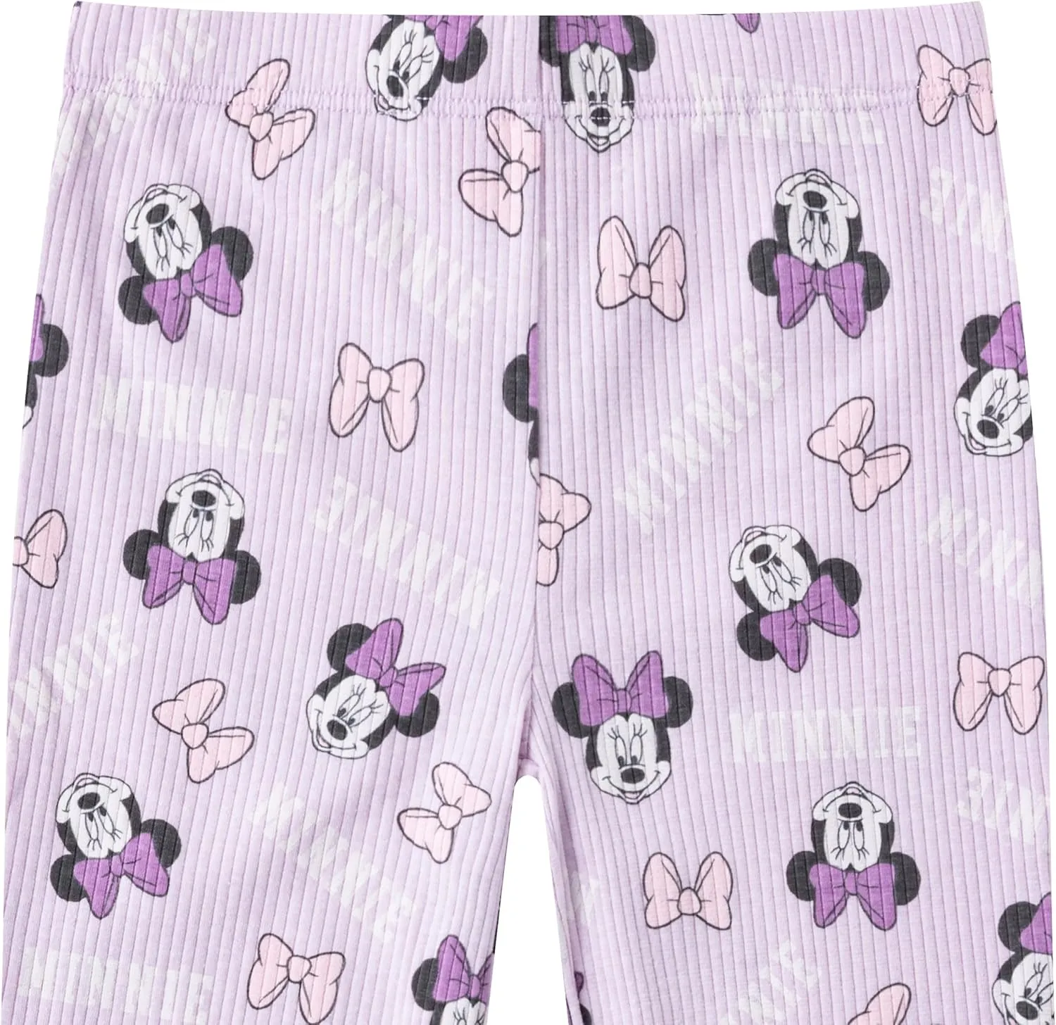 Disney Minnie Mouse Girls Short Sleeve T-Shirt and Pants Set for Toddlers and Big Kids