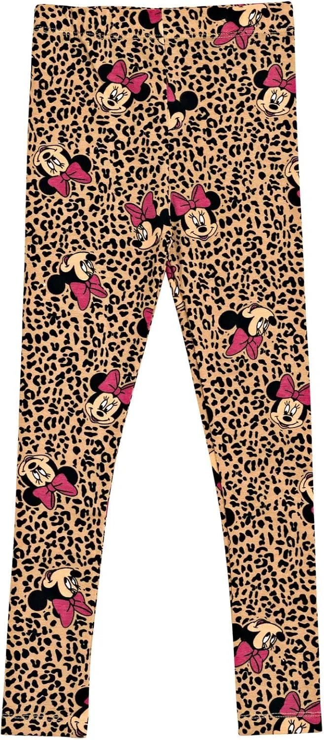 Disney Minnie Mouse Mickey Mouse Pullover Fleece Hoodie and Leggings Outfit Set Infant to Big Kid Sizes (12 Months - 14-16)