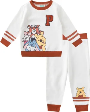 Disney Winnie The Pooh 2 Piece Baby Boys Fleece Sweatshirt and Pants Set for Infant