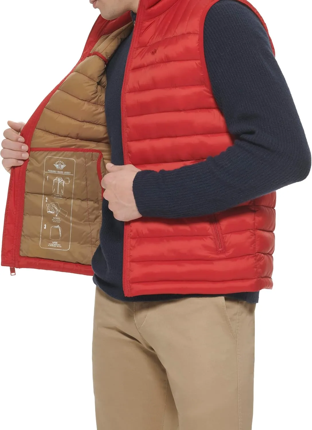 Dockers Men's Classic Ultra Loft Packable Puffer Vest