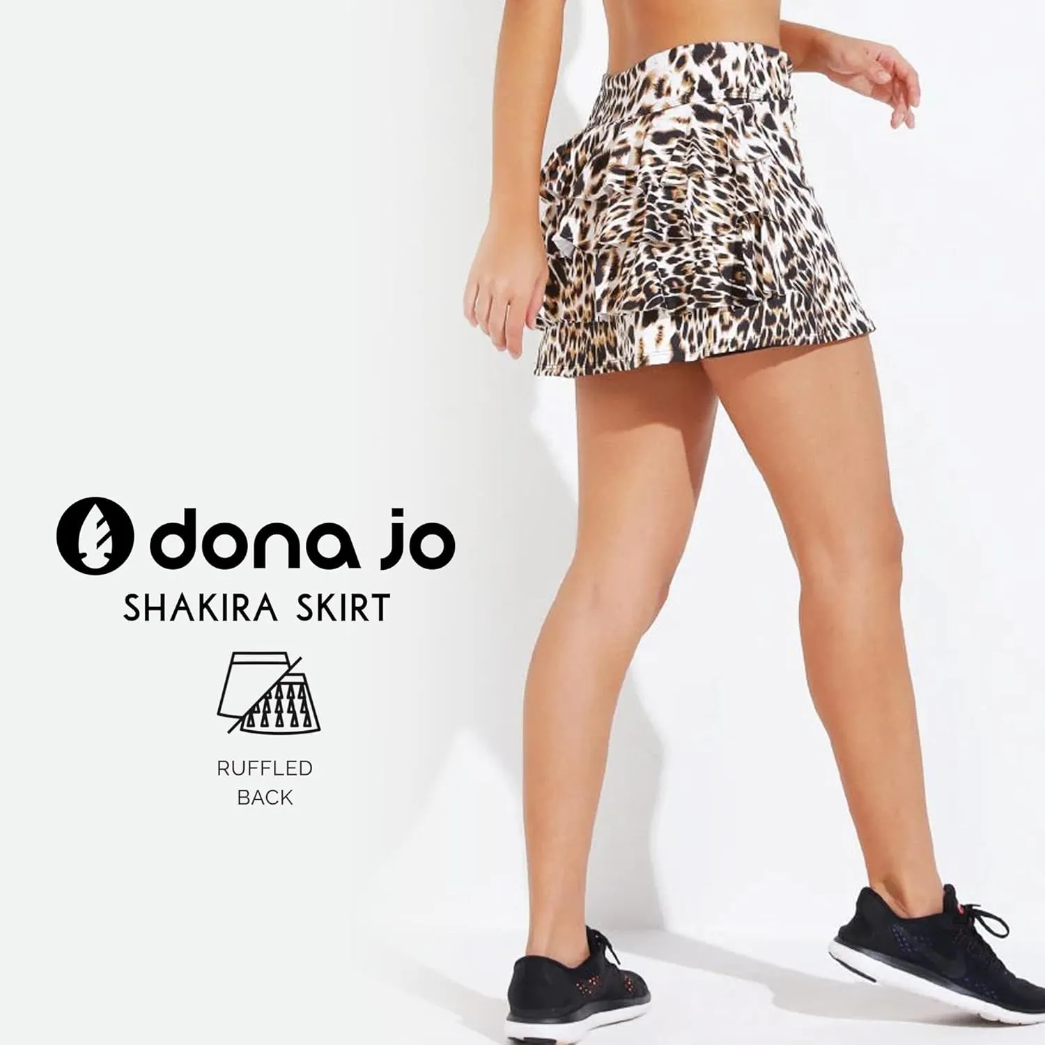 Dona Jo Shakira Skort for Women - Athletic Golf Skirt with Shorts & Pockets - Comfortable Active Wear for Tennis or Any Sport