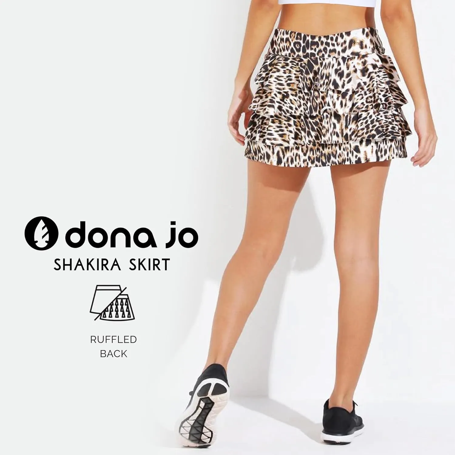 Dona Jo Shakira Skort for Women - Athletic Golf Skirt with Shorts & Pockets - Comfortable Active Wear for Tennis or Any Sport