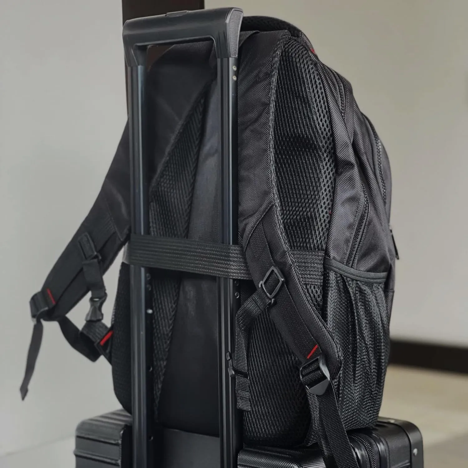 DUKAP CRUISER Executive Travel Backpack with 15.6-inch Laptop Pouch | Comfortable Carrying with Reinforced Straps, Water Resistant and Heavy-Duty Bag | Black