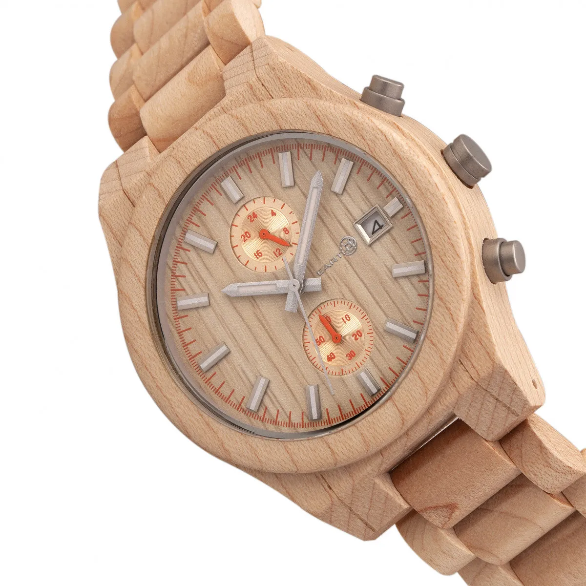 Earth Wood Castillo Bracelet Watch w/Date
