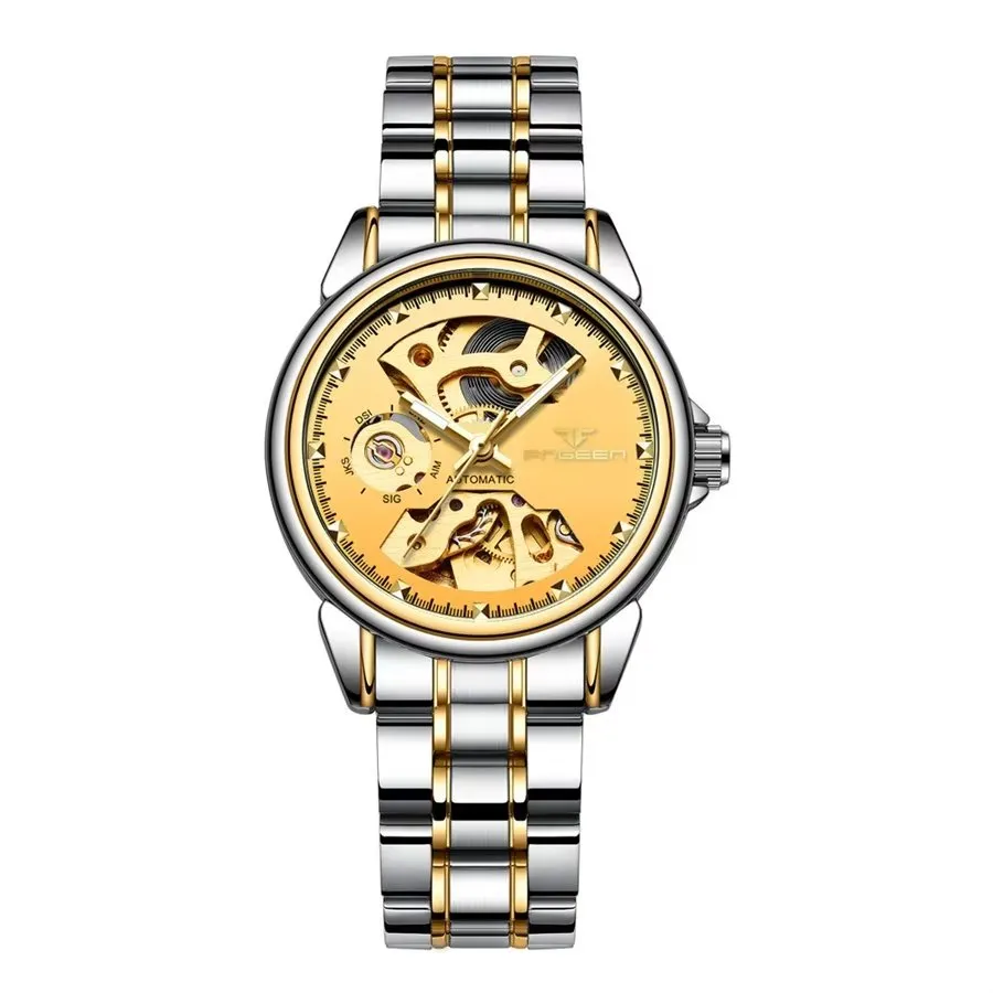 Elegant AquaLux Waterproof Mechanical Watch