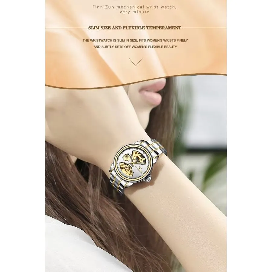 Elegant AquaLux Waterproof Mechanical Watch