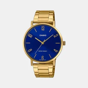 Enticer Men's Analog Stainless Steel Watch A1818 - MTP-VT01G-2B2UDF