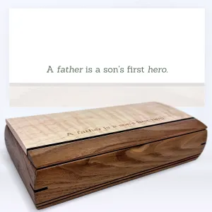 Father's Day Gift - Handmade Wooden Cache Box (A hero...)