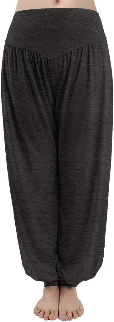 fitglam Women's Harem Pants Yoga Hippie Boho Beach Pants Summer Baggy Joggers Plus Size