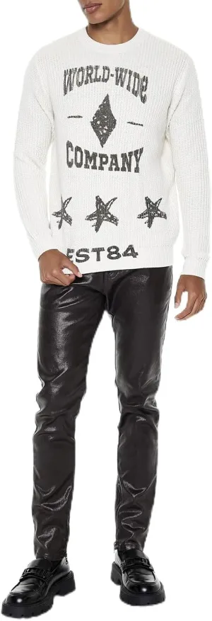 Forever 21 Men's Coated Slim-fit Jeans