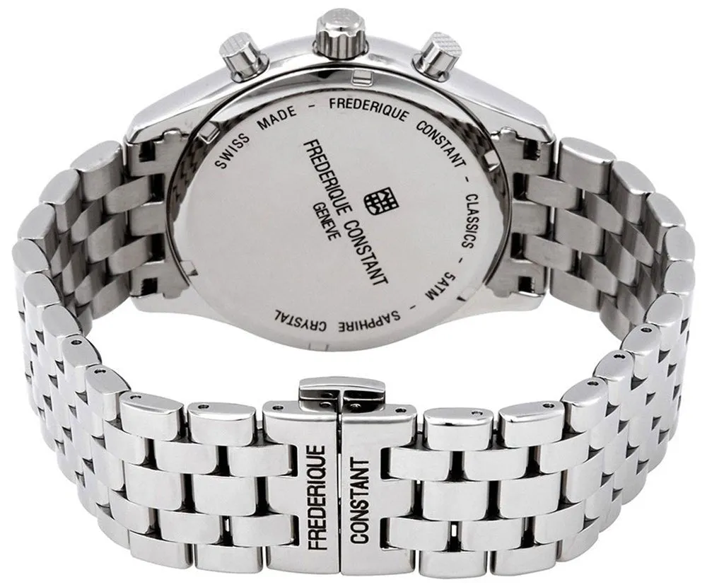 Frederique Constant Classics Chronograph Stainless Steel Gray Dial Quartz Mens Watch FC-292MG5B6B