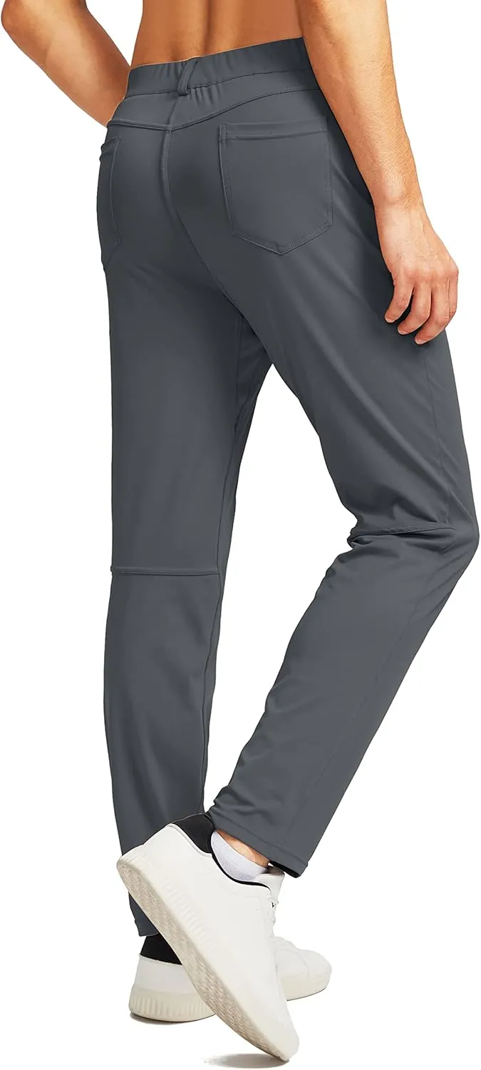 G Gradual Men's Stretch Golf Pants with 6 Pockets Slim Fit Dress Pants for Men Travel Casual Work