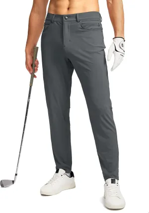 G Gradual Men's Stretch Golf Pants with 6 Pockets Slim Fit Dress Pants for Men Travel Casual Work