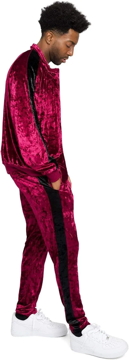 G-Style USA Men's Velour Velvet Tracksuit Sets -Casual Wear, Gym, and Lounge