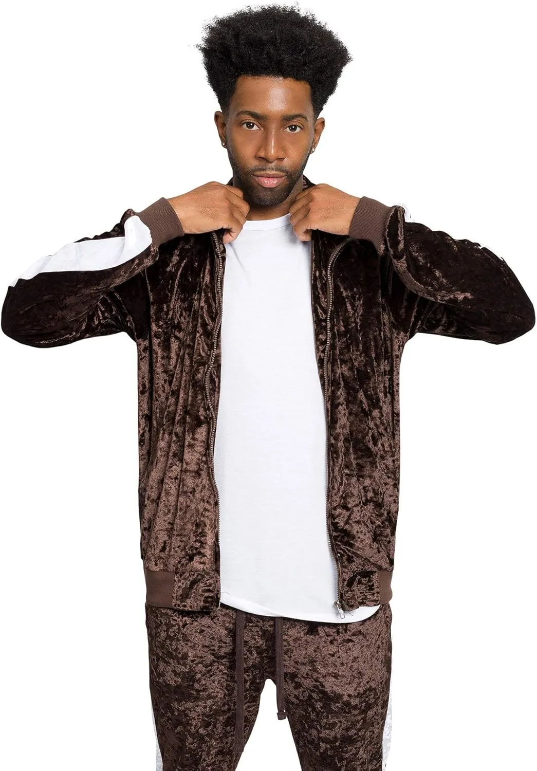 G-Style USA Men's Velour Velvet Tracksuit Sets -Casual Wear, Gym, and Lounge