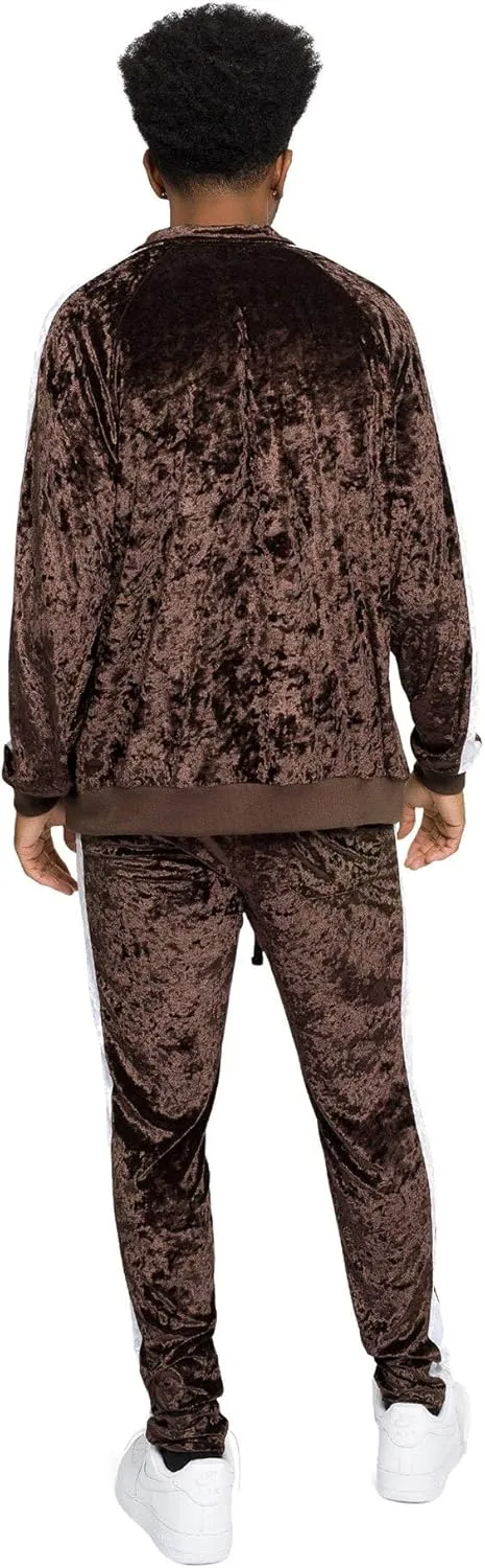 G-Style USA Men's Velour Velvet Tracksuit Sets -Casual Wear, Gym, and Lounge
