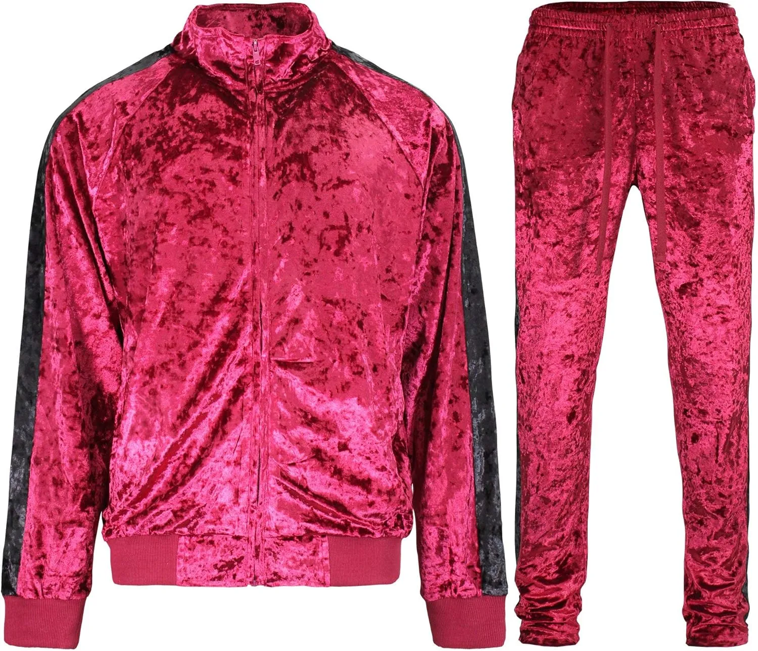 G-Style USA Men's Velour Velvet Tracksuit Sets -Casual Wear, Gym, and Lounge