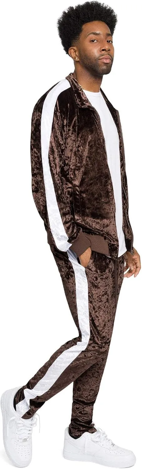 G-Style USA Men's Velour Velvet Tracksuit Sets -Casual Wear, Gym, and Lounge