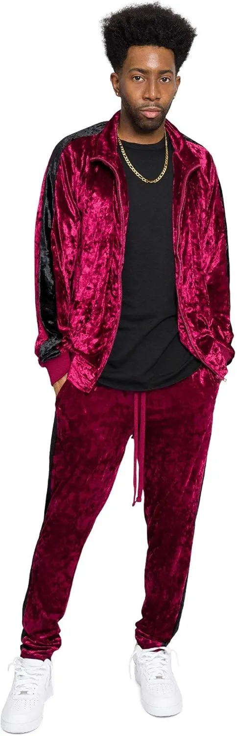 G-Style USA Men's Velour Velvet Tracksuit Sets -Casual Wear, Gym, and Lounge