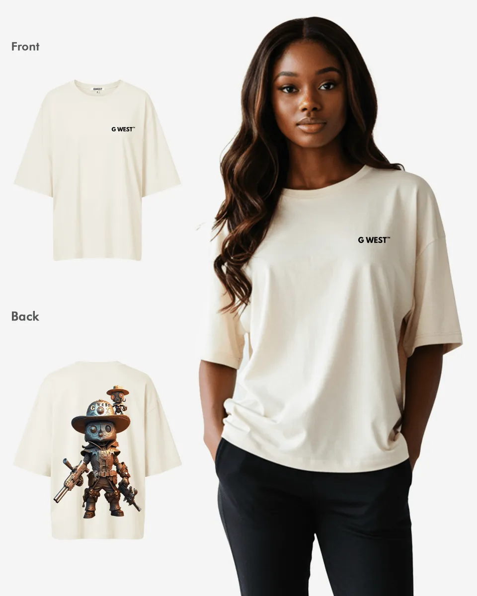 G WEST OVERSIZED DALLAS COWBOY T-SHIRT  - WOMEN