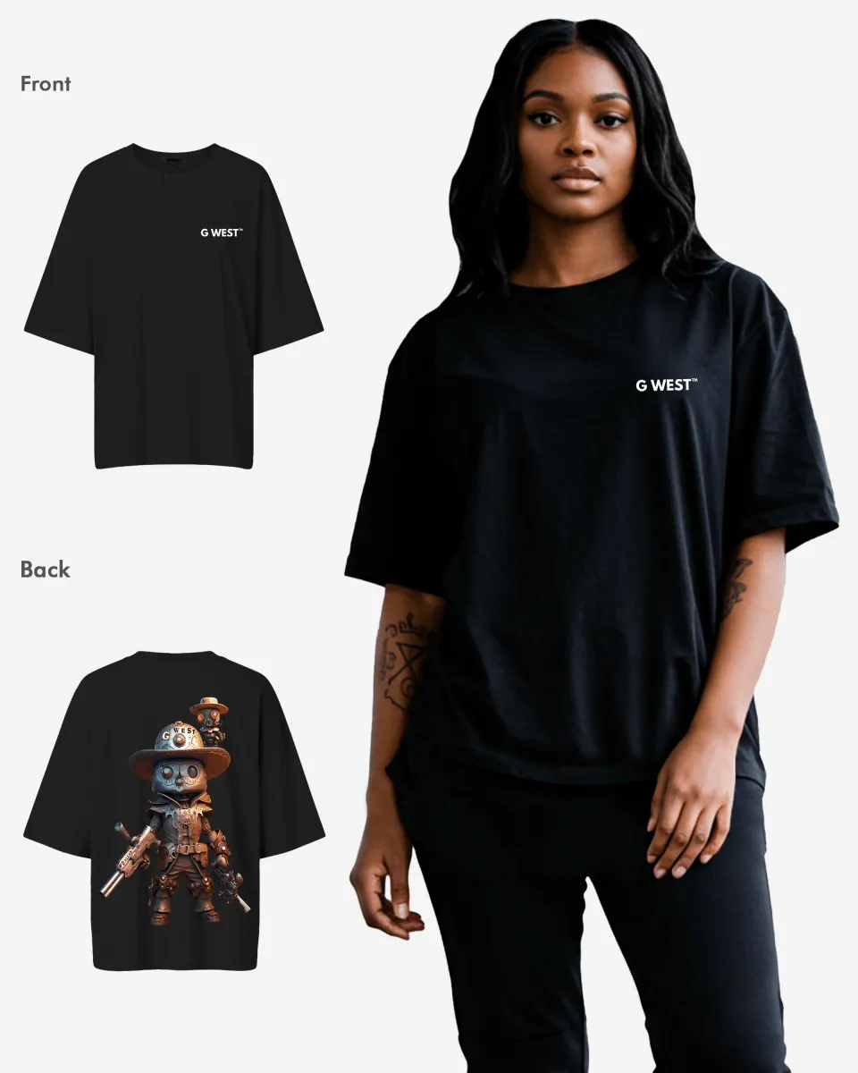 G WEST OVERSIZED DALLAS COWBOY T-SHIRT  - WOMEN