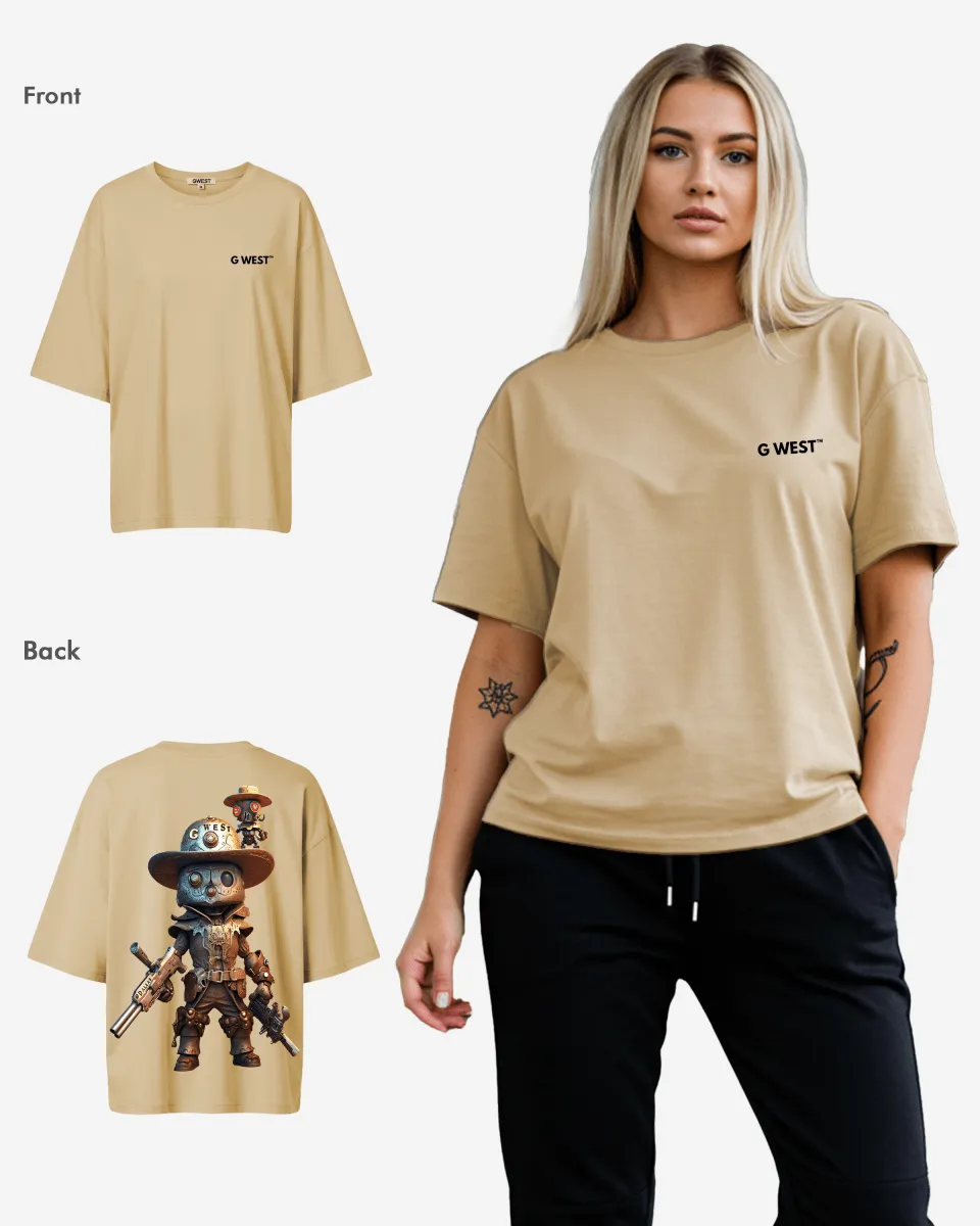 G WEST OVERSIZED DALLAS COWBOY T-SHIRT  - WOMEN