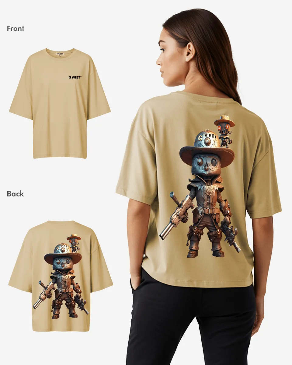 G WEST OVERSIZED DALLAS COWBOY T-SHIRT  - WOMEN