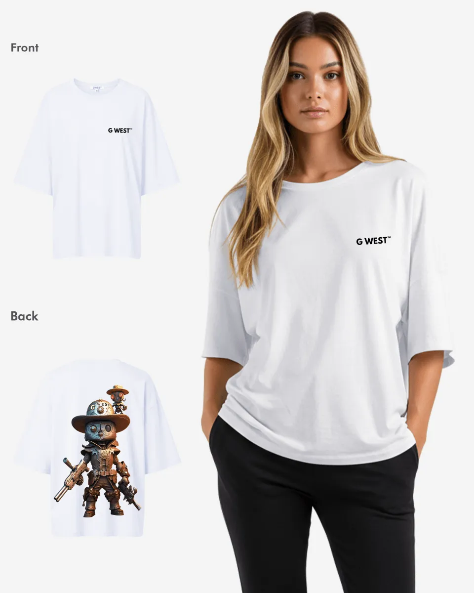 G WEST OVERSIZED DALLAS COWBOY T-SHIRT  - WOMEN