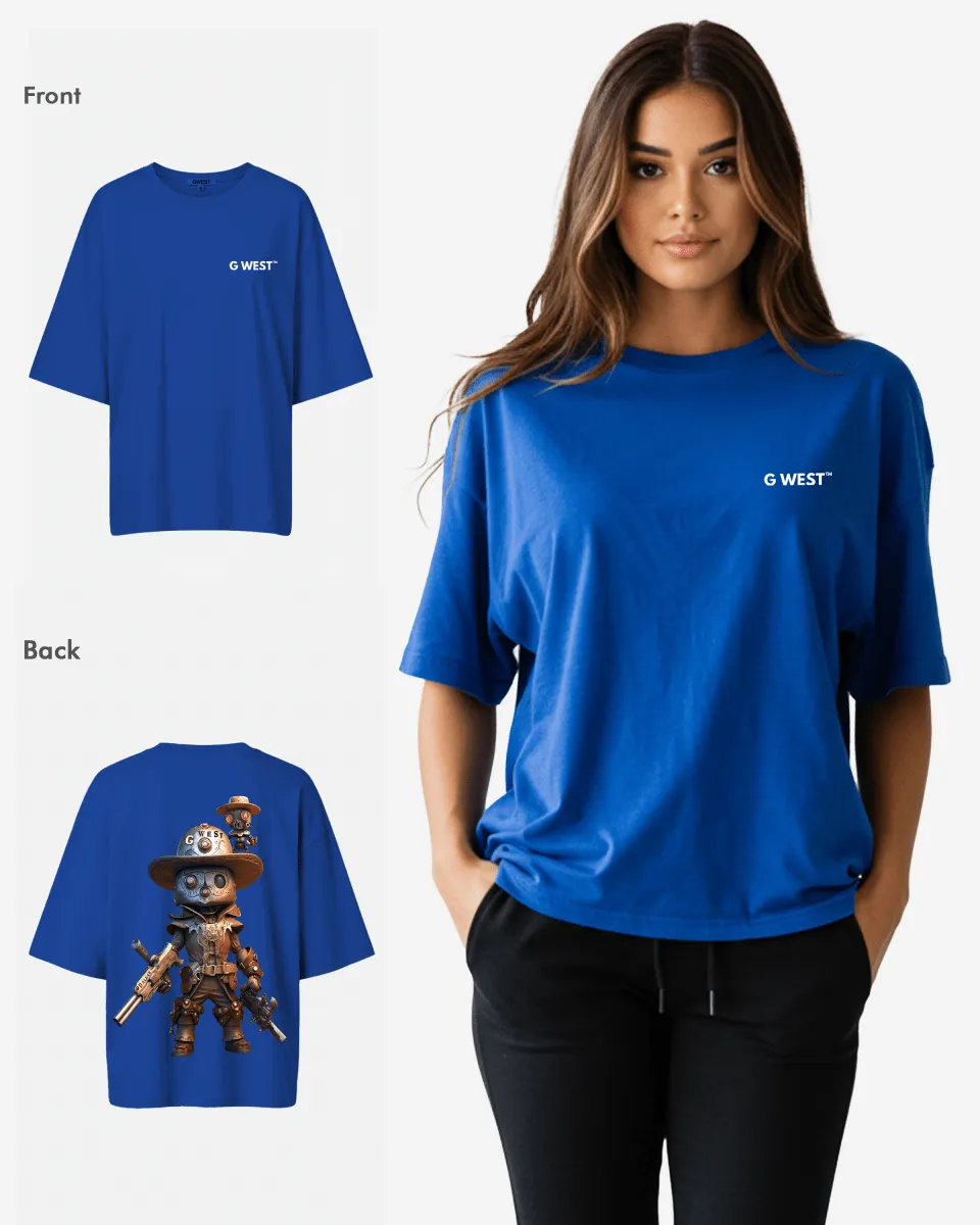 G WEST OVERSIZED DALLAS COWBOY T-SHIRT  - WOMEN