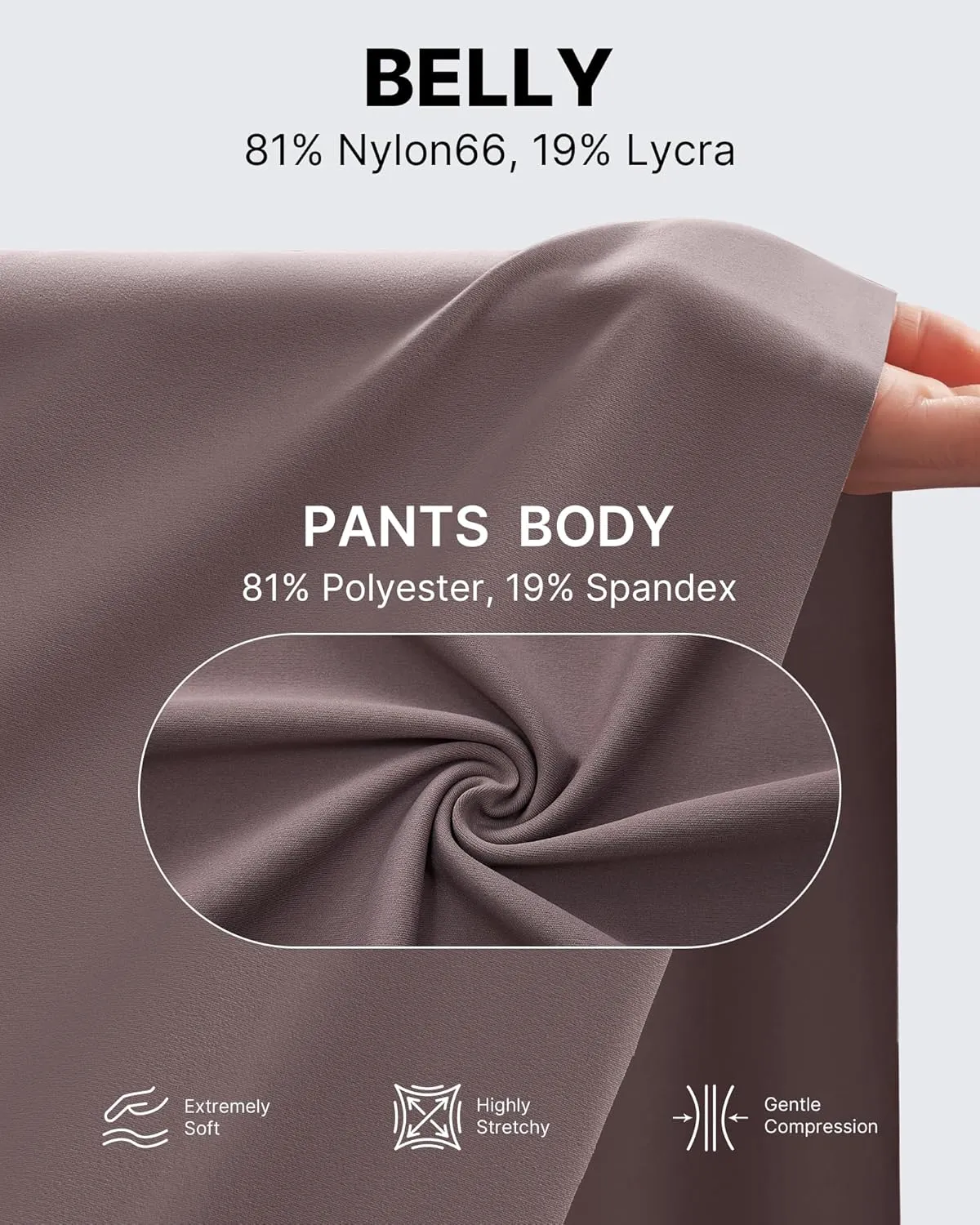G4Free Maternity Dress Yoga Pants with Pockets Over The Belly Stretchy Work Slack Pregnancy Wide Leg Lounge Trousers