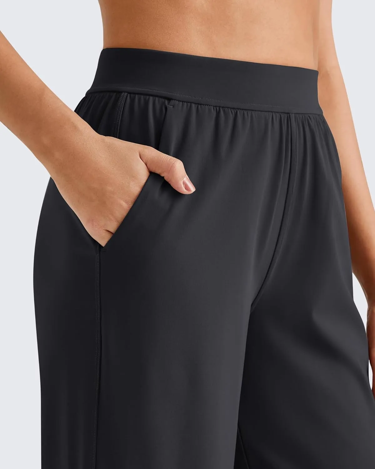 G4Free ShiftReady Women Trousers Yoga Pants with Pockets Wide Leg Stretchy Dress Pant Work Slack Petite/Regular/Tall