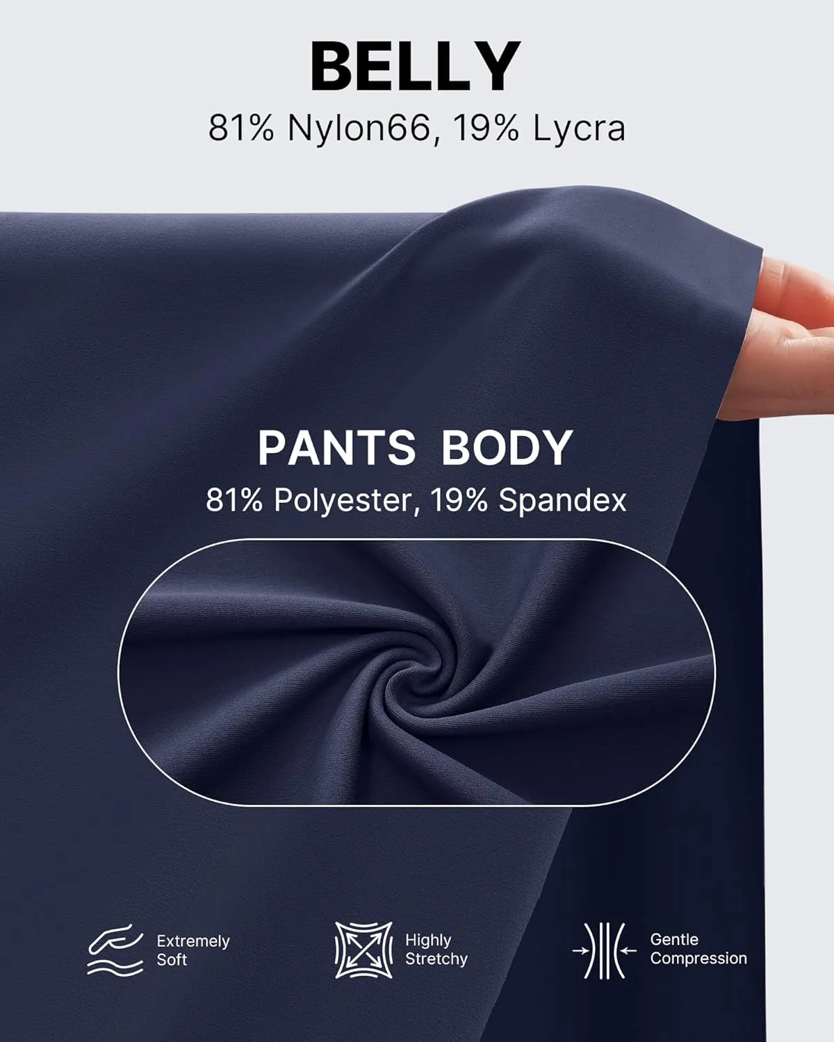 G4Free Wide Leg Maternity Yoga Capris Over The Belly Stretch Pregnancy Cropped Pants with Pockets