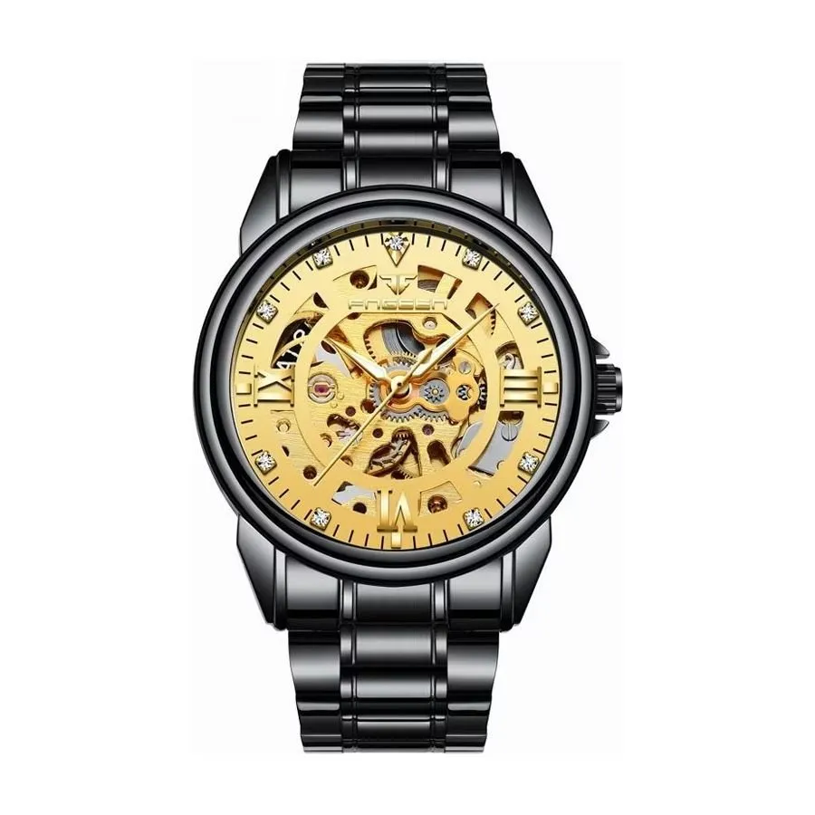 GeoPrestige Square Stainless Steel Sports Quartz