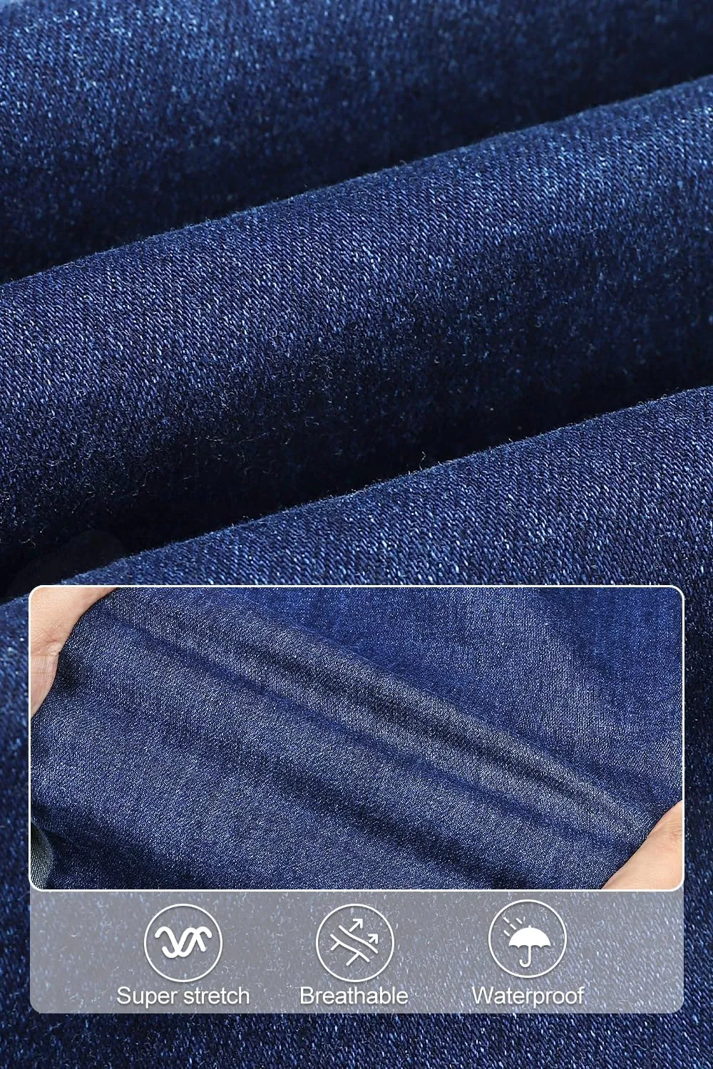GINGTTO Men's Slim Fit Jeans Flared Stacked Denim Pants Hip Hop Streetwear