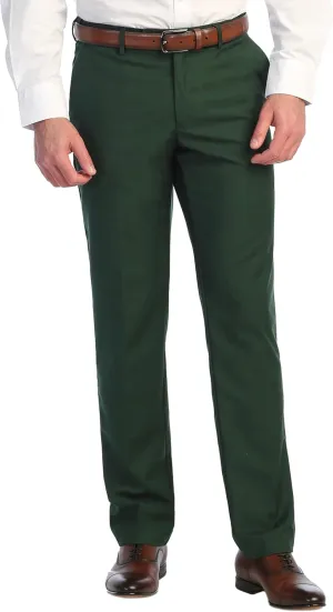 Gioberti Men's Hidden Expandable Waist Dress Pants