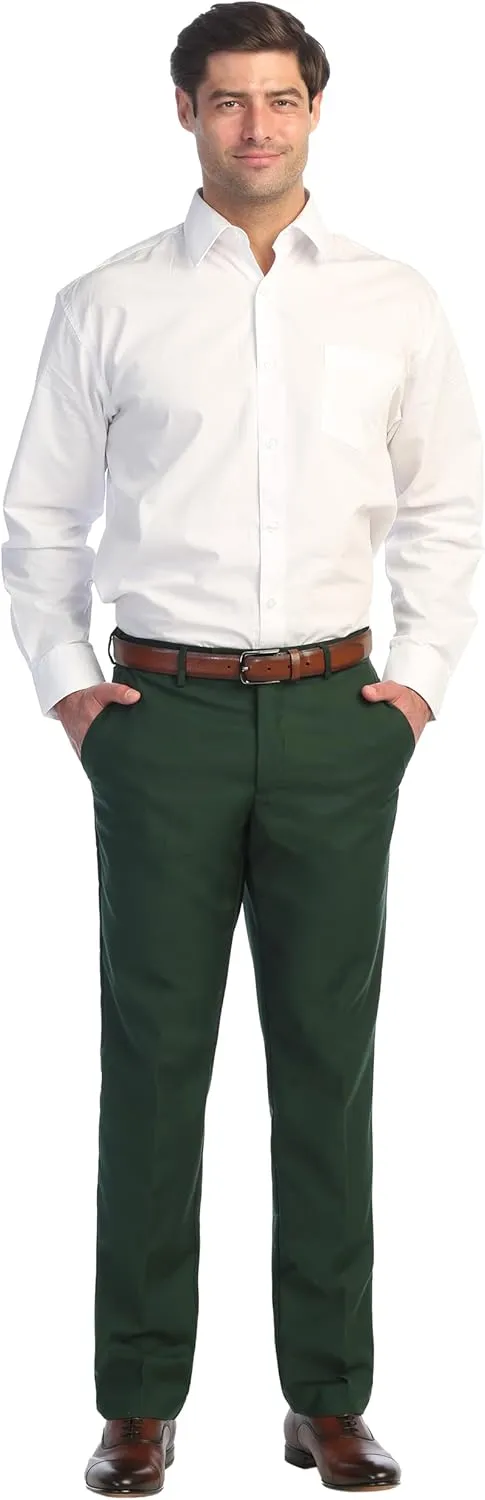 Gioberti Men's Hidden Expandable Waist Dress Pants