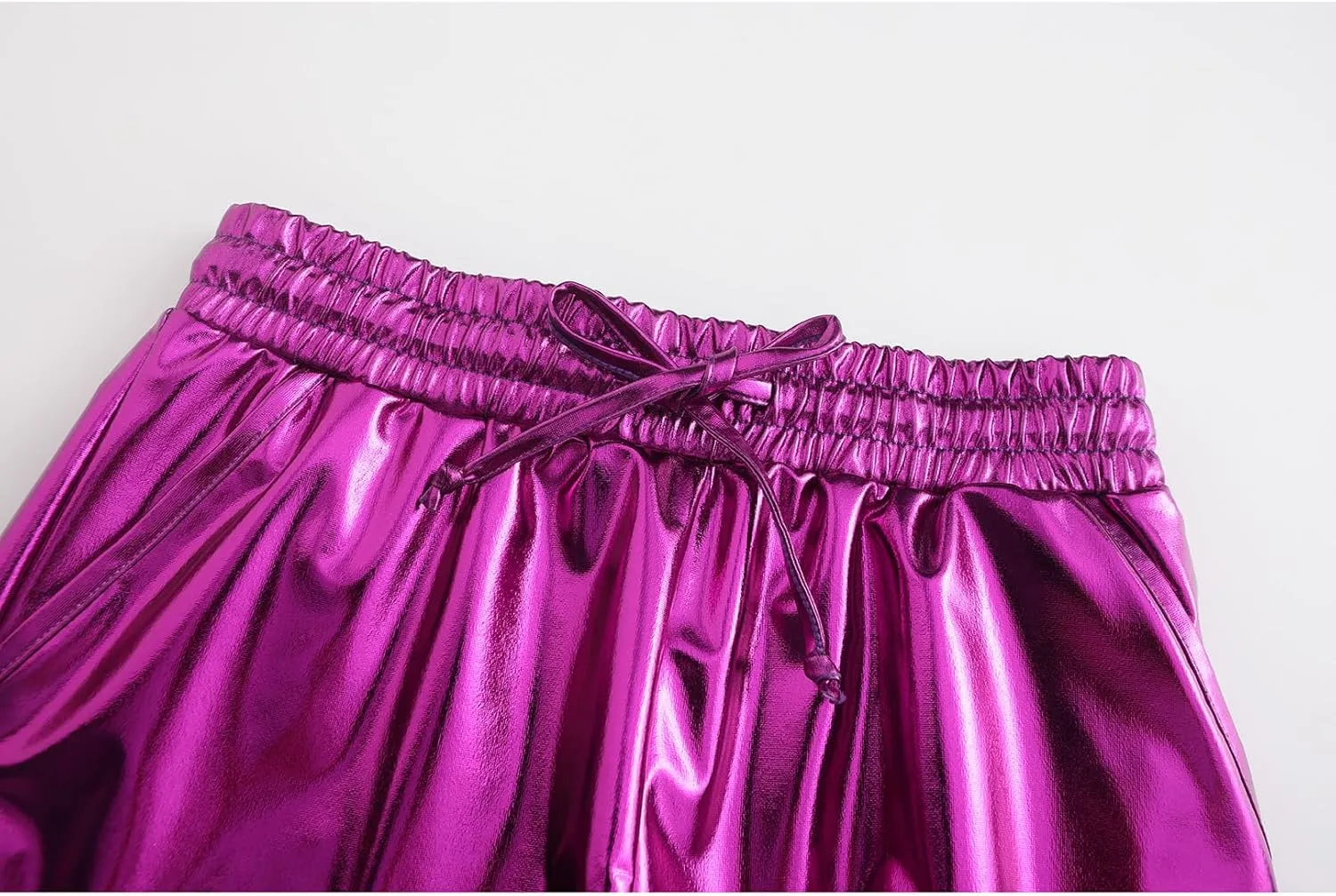 Girls Metallic Shorts Sparkle Hot Pants Shiny Dance Outfits Atletic Short Pants