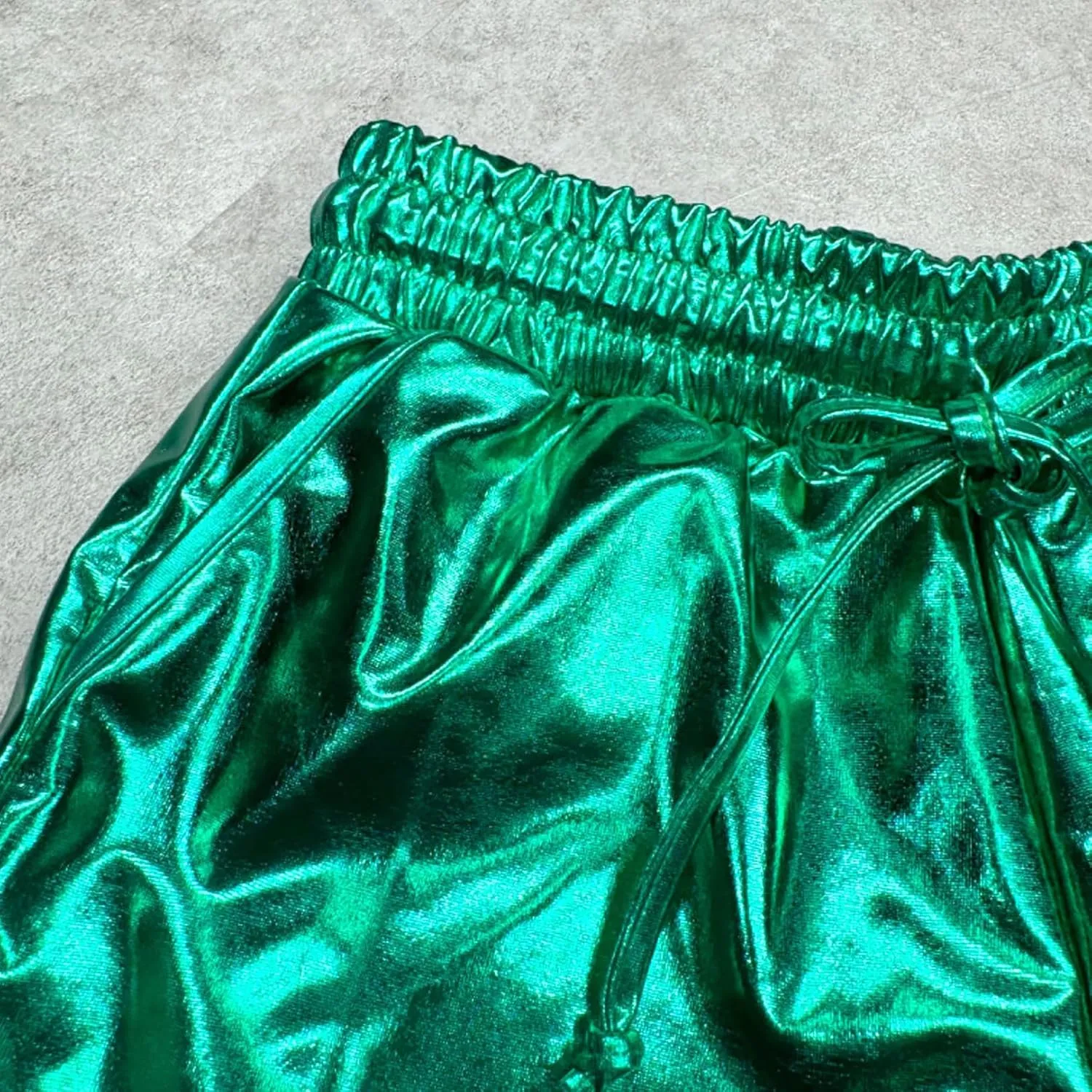 Girls Metallic Shorts Sparkle Hot Pants Shiny Dance Outfits Atletic Short Pants