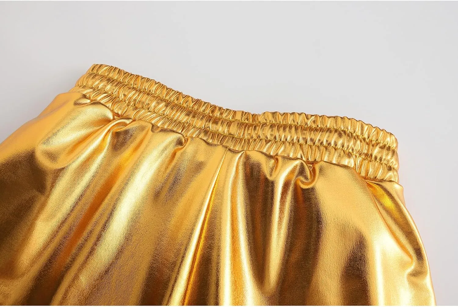 Girls Metallic Shorts Sparkle Hot Pants Shiny Dance Outfits Atletic Short Pants