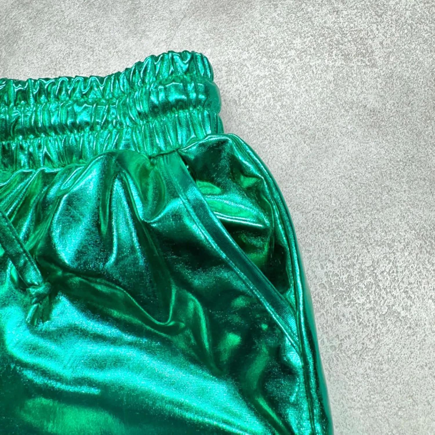 Girls Metallic Shorts Sparkle Hot Pants Shiny Dance Outfits Atletic Short Pants
