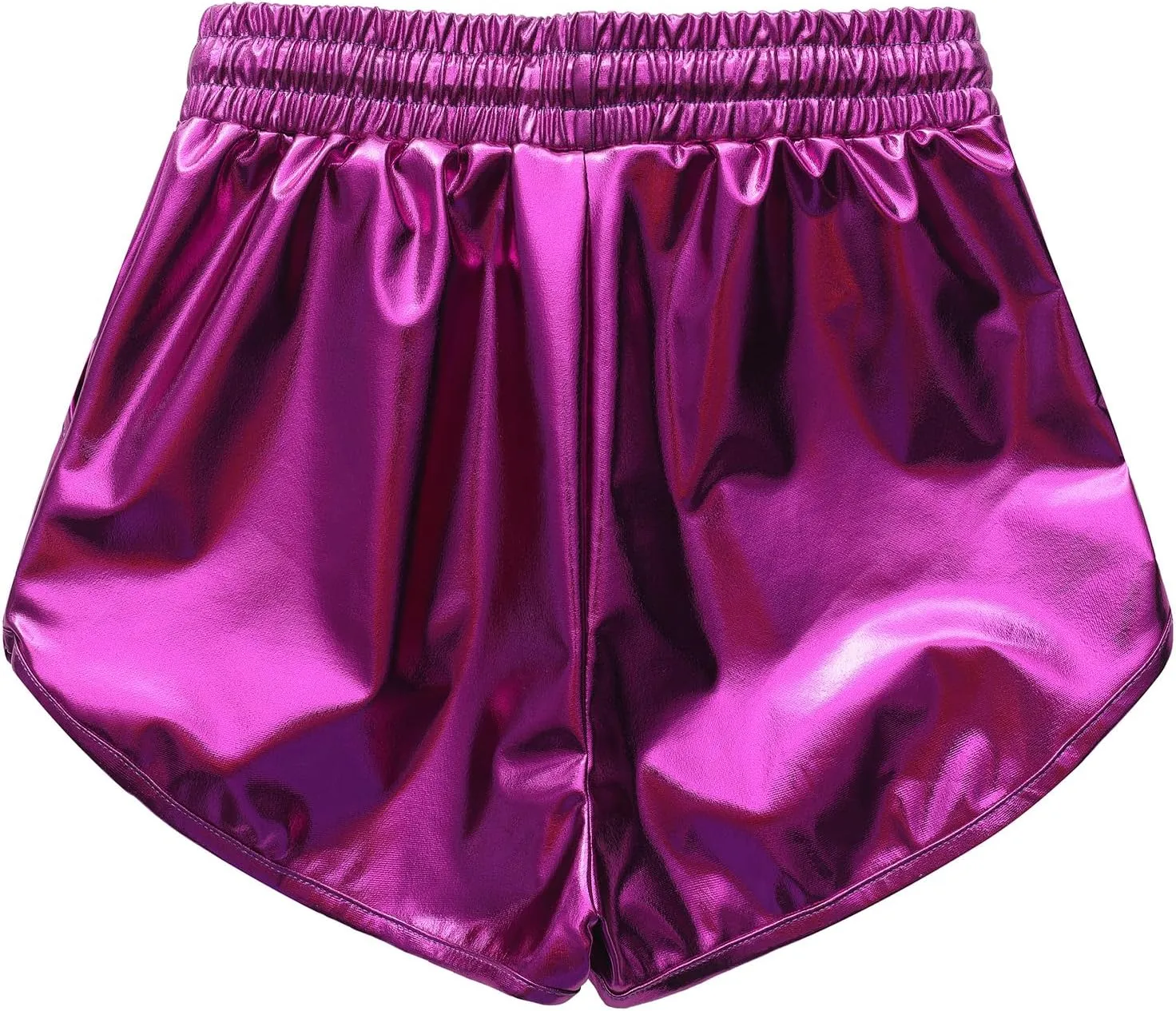 Girls Metallic Shorts Sparkle Hot Pants Shiny Dance Outfits Atletic Short Pants