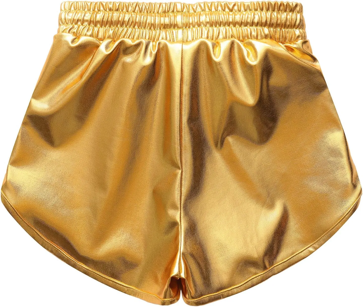 Girls Metallic Shorts Sparkle Hot Pants Shiny Dance Outfits Atletic Short Pants