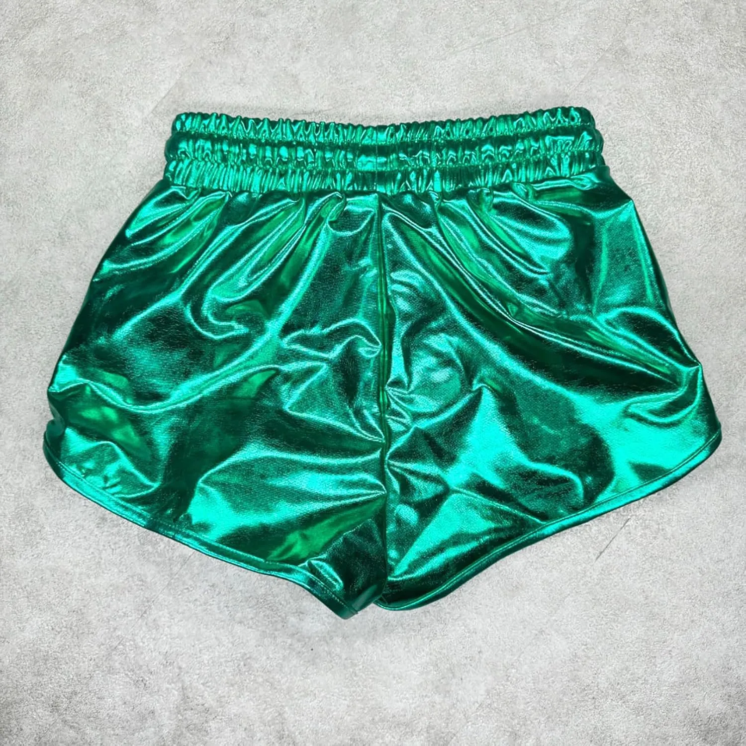 Girls Metallic Shorts Sparkle Hot Pants Shiny Dance Outfits Atletic Short Pants