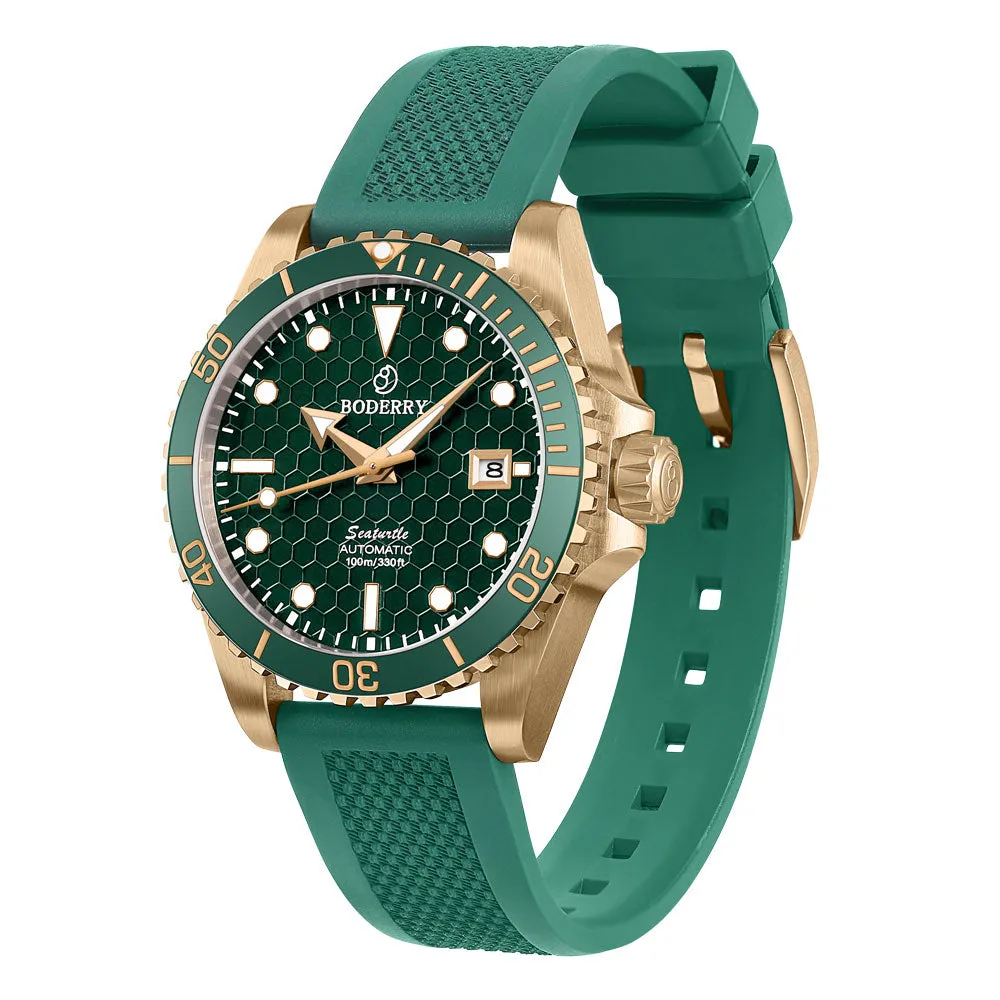 Green FKM Rubber Strap | Suitable for all watches with 20mm lug width
