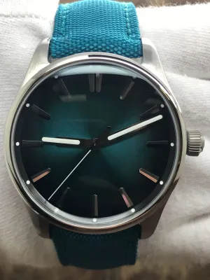 H. Moser Pioneer Centre Seconds Mega Cool 3200-1214 Blue Lagoon Dial Automatic Men's Watch