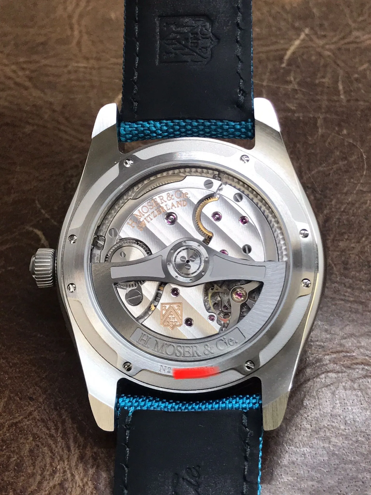 H. Moser Pioneer Centre Seconds Mega Cool 3200-1214 Blue Lagoon Dial Automatic Men's Watch