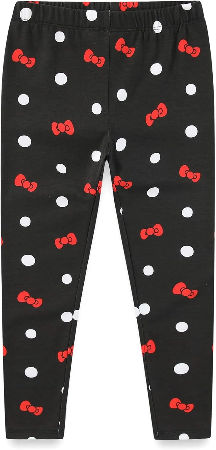 Hello Kitty Sanrio Girls 3 Pack Legging Pants for Little Kids to Big Kids