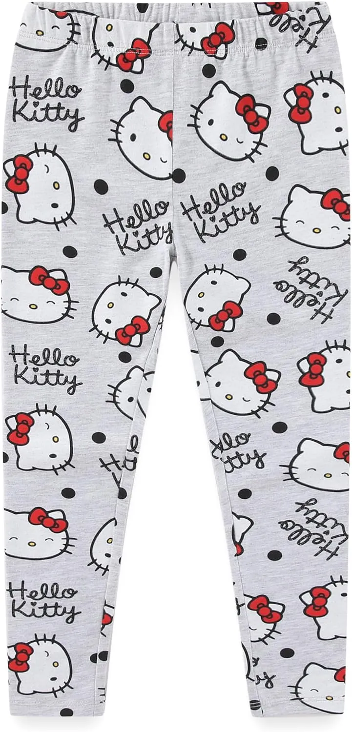 Hello Kitty Sanrio Girls 3 Pack Legging Pants for Little Kids to Big Kids