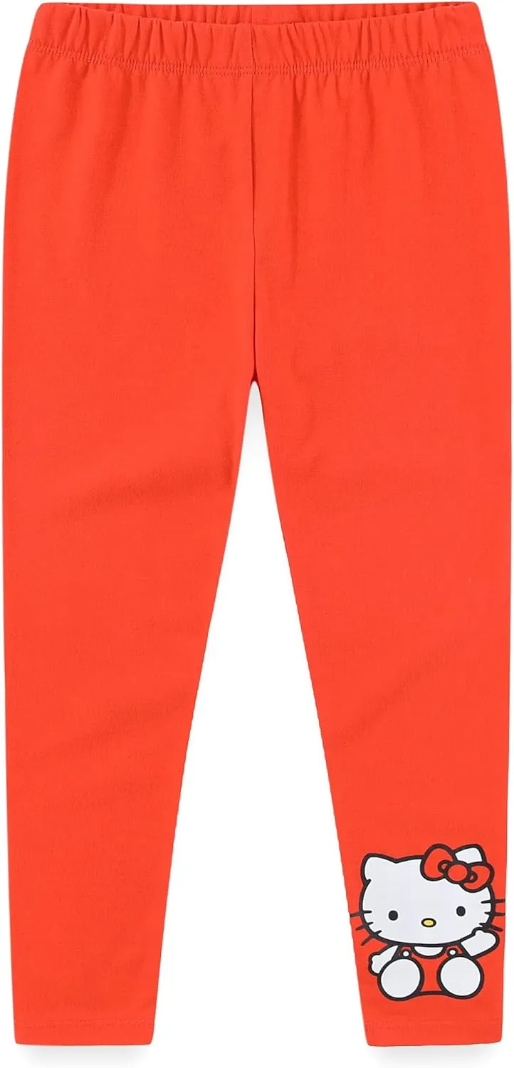Hello Kitty Sanrio Girls 3 Pack Legging Pants for Little Kids to Big Kids