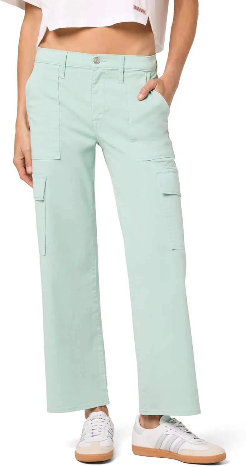 HUDSON Women's Rosalie High Rise Wide Leg Cargo Ankle Pant